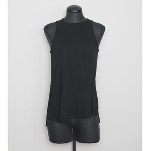 Rag & Bone / Jean XS Black Pocket Tank
